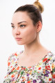1743-1 - Милая летняя блузка из шелковистого полотна с